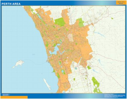 mapa Perth Area