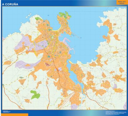 mapa imanes a coruna