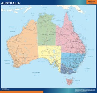 mapa imanes australia