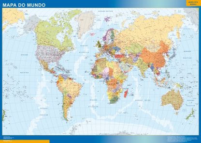 mapa imantado mundo portugues