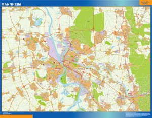 mapa mannheim