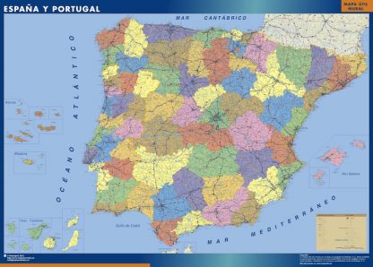 mapa pizarra magnetico espana provincial