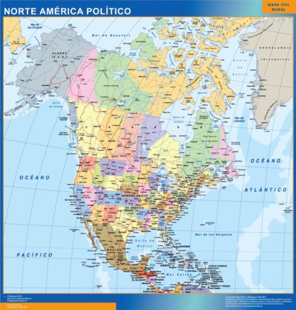 mapa pizarra norte america