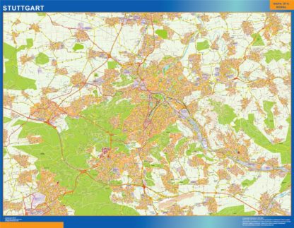 mapa stuttgart