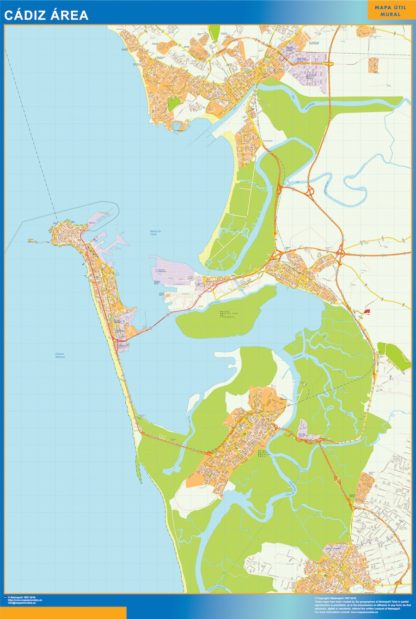 Mapa Imantado Cadiz Area