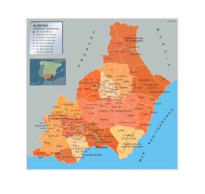 Mapa Imantado Municipios Almeria