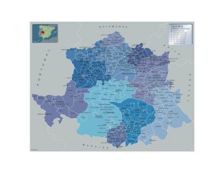 Mapa Imantado Municipios Caceres