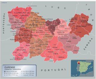 Mapa Imantado Municipios Ourense
