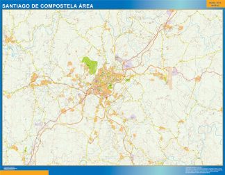 Mapa Imantado Santiago Compostela Area