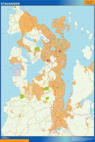 Mapa Stavanger