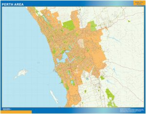 Perth Area Mapa