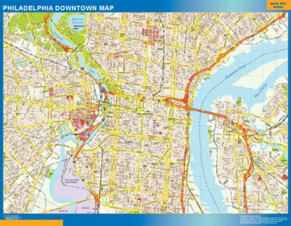 Philadelphia Mapa Imantado Magnetico