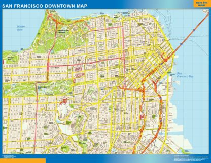 San Francisco Mapa Imantado Magnetico