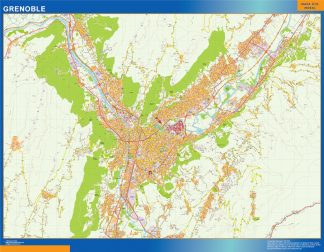 Mapa Grenoble imantado