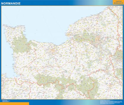 Mapa Normandie