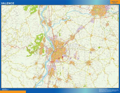 Mapa Valence imantado